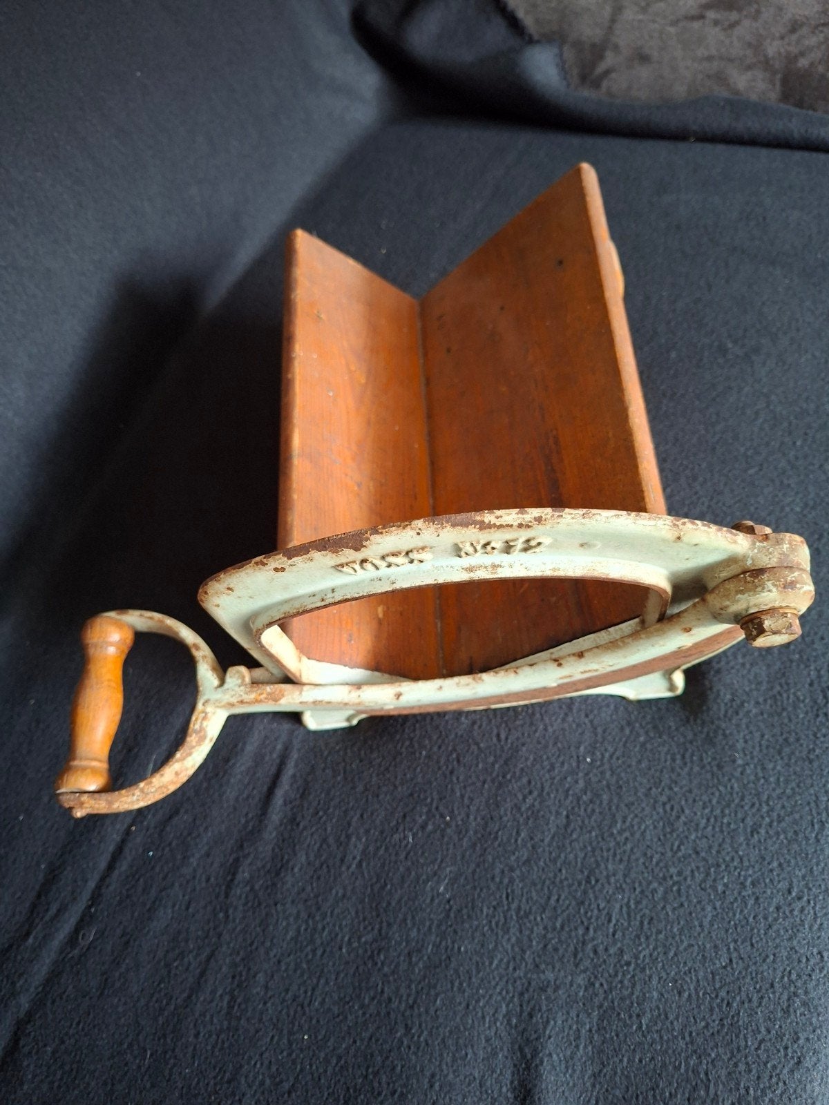 Antieke Broodsnijmachine Voss No. 12 - Vintage Keukengerei, Ophalen of Verzenden