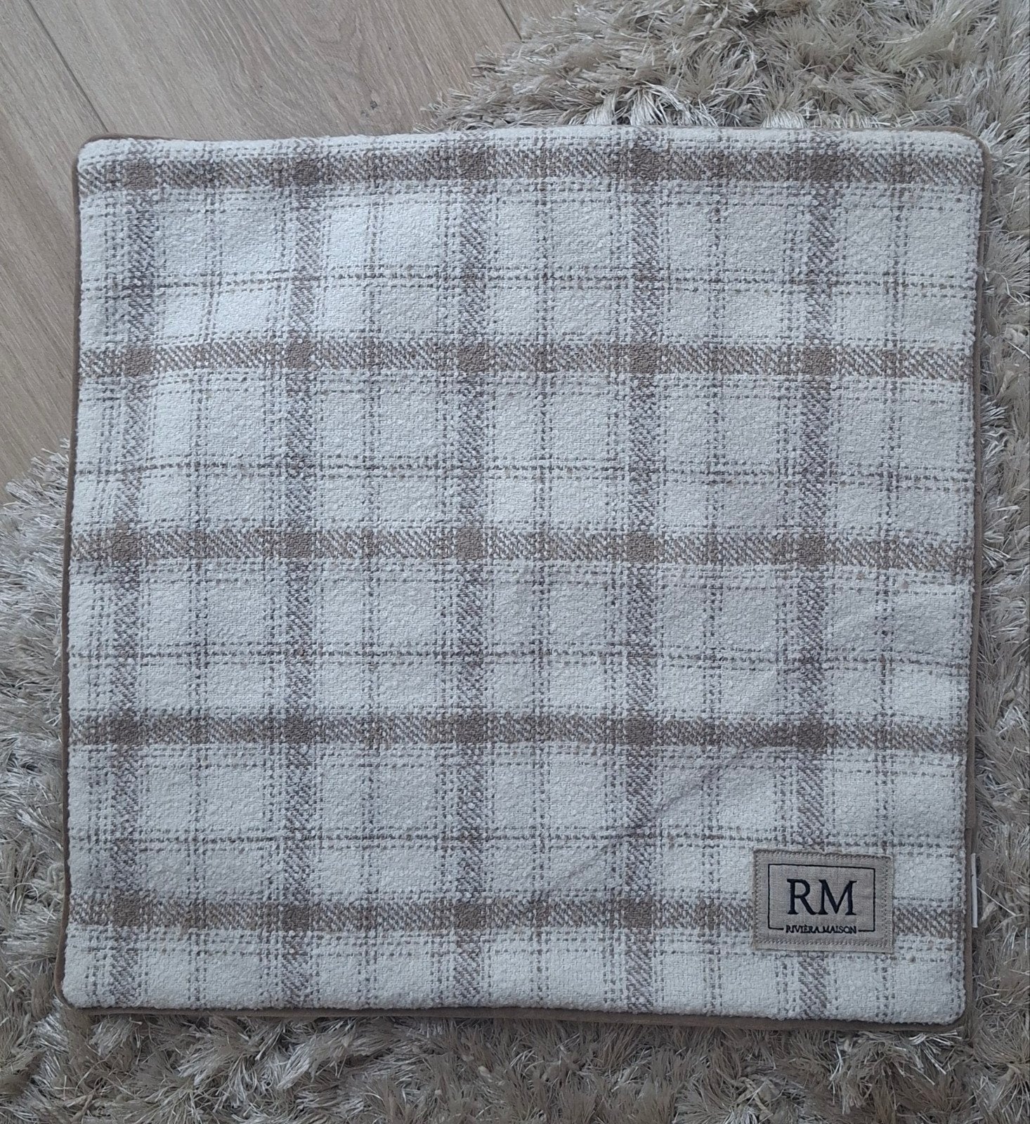 Rivièra Maison Kussenhoes Sample 50x50 cm, Meerkleurig, Ophalen of Verzenden, Zo goed als nieuw, Met print