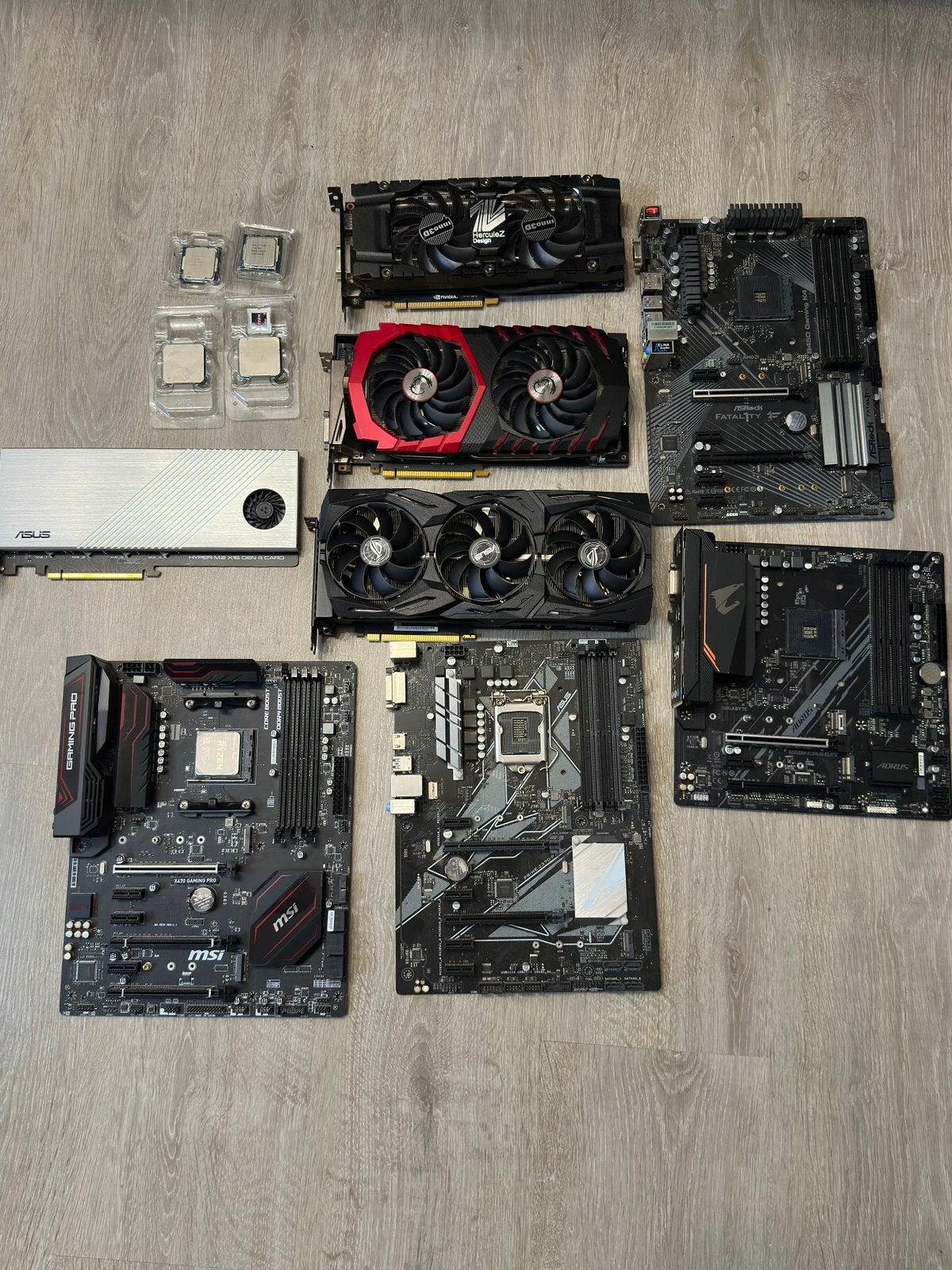 Grote partij computer hardware i5/i7 Ryzen RTX GTX, Computers en Software, Desktop Pc's, Ophalen, Gebruikt, Gaming, Met videokaart