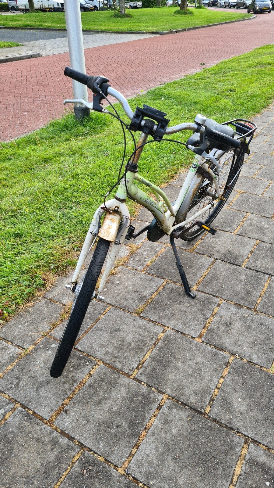 Groene meisjesfiets 26 inch Sparta Senorita, Terugtraprem, Sparta, Gebruikt, Versnellingen