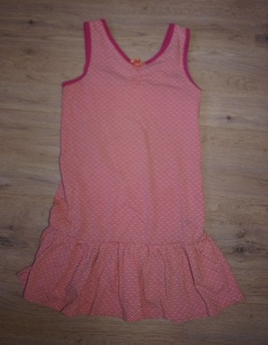 Roze met Oranje Jurk Friendz (134), Kinderen en Baby's, Gebruikt, Meisje, Frendz, Ophalen of Verzenden