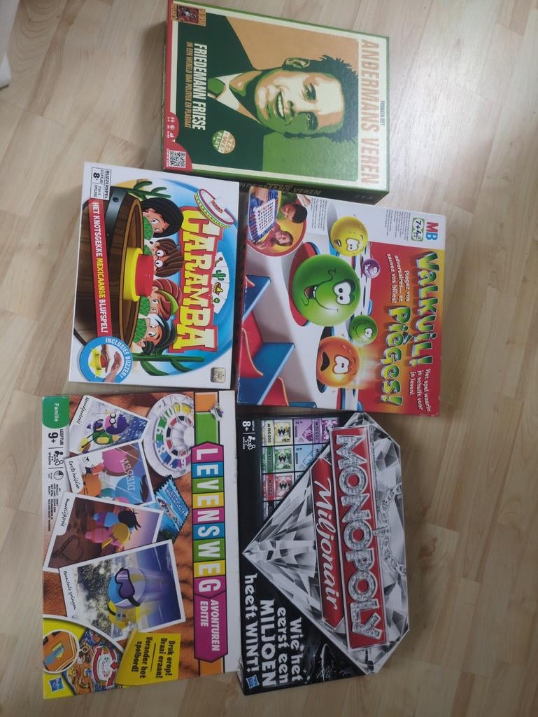 5 bordspellen voor 20 euro, Ophalen of Verzenden