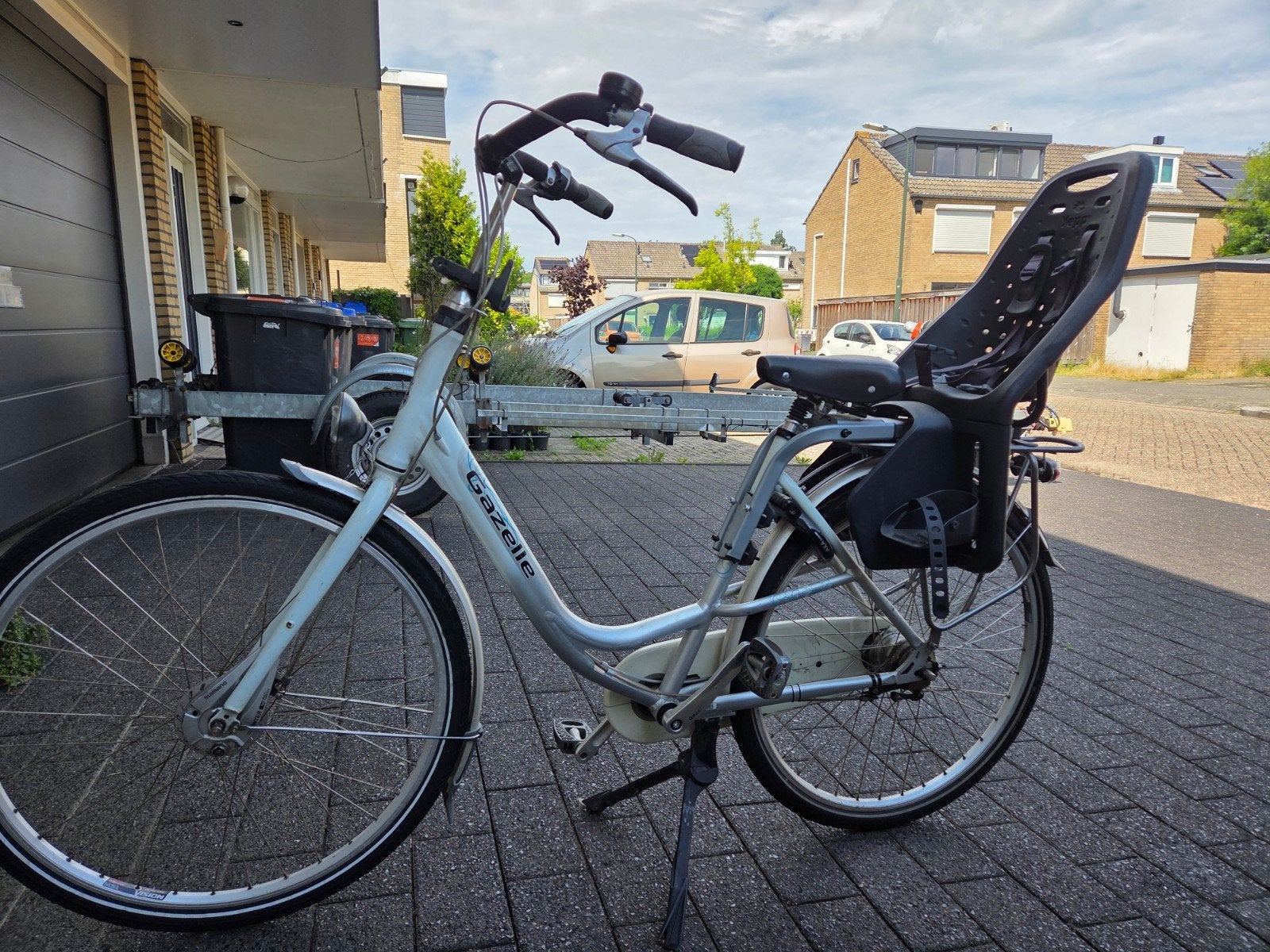 Gazelle Bloom moederfiets, met zitjes, Ophalen, Windscherm, Gazelle, 1 zitje