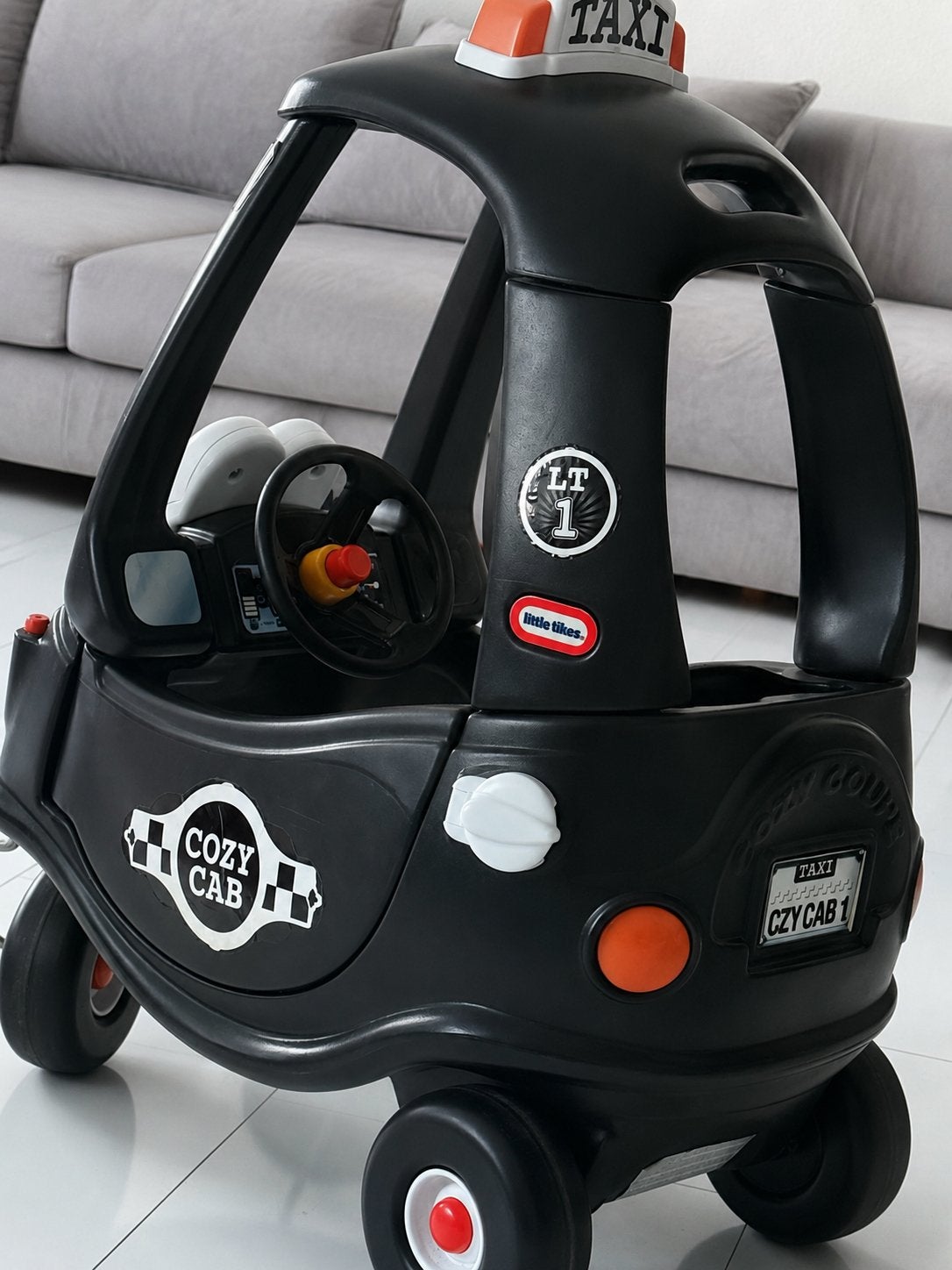 Little Tikes Cozy Coupe Taxi Loopauto Zwart, Ophalen, Gebruikt
