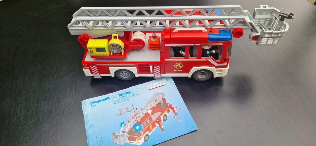 Playmobil 9463 brandweerauto - Met Doos & Boekje, Kinderen en Baby's, Speelgoed | Playmobil, Ophalen of Verzenden, Gebruikt