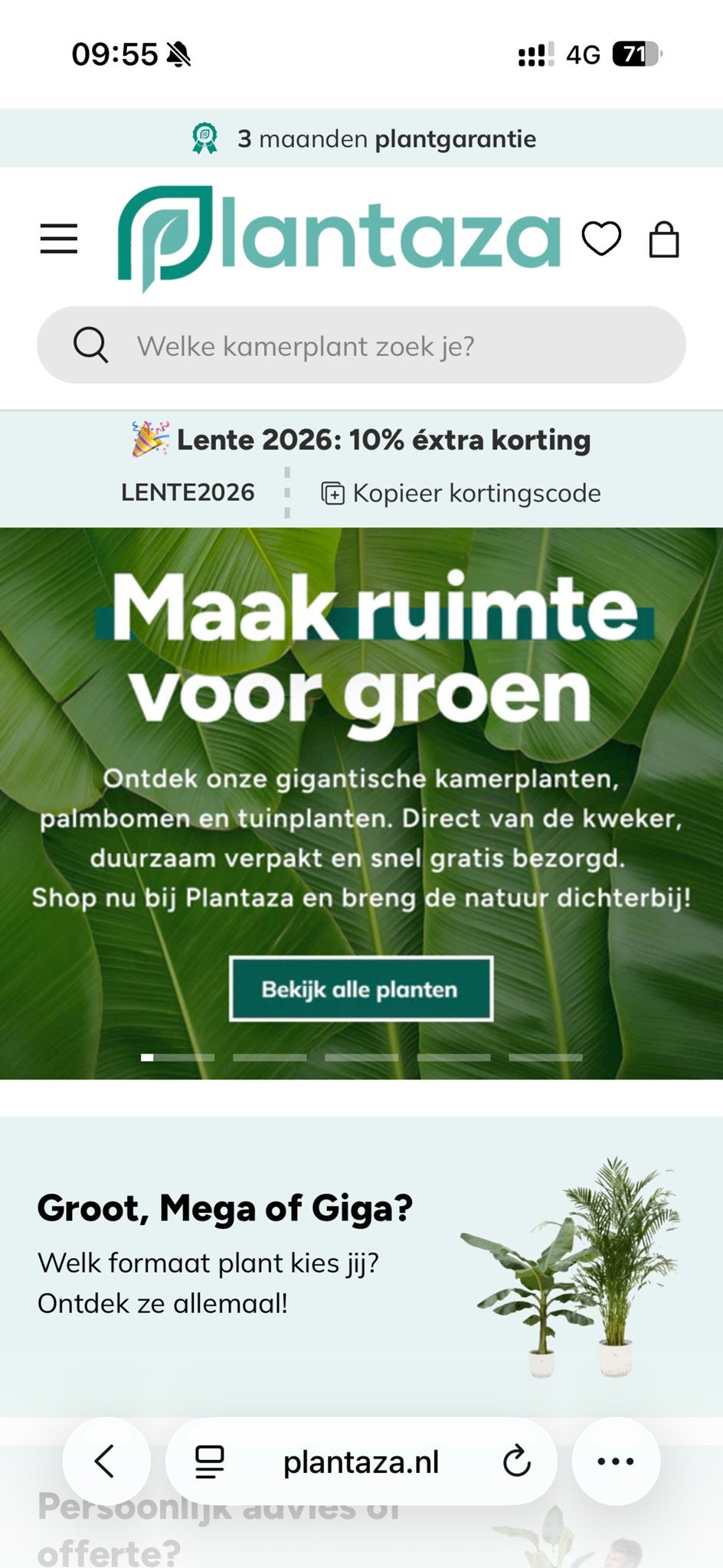 50EUR Gift card - Plantaza, Tickets en Kaartjes, Eén persoon, Cadeaubon
