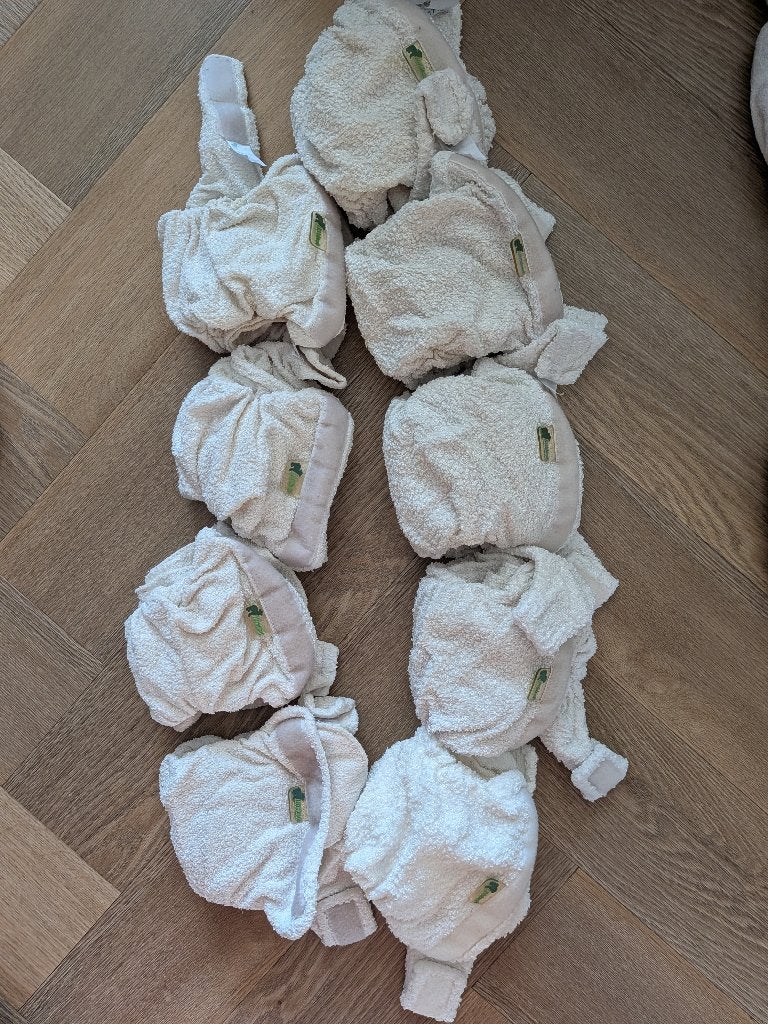 Gebruikte wasbare luiers en inleggers in diverse maten, Kinderen en Baby's, Badjes en Verzorging, Overige merken, Gebruikt, Overige typen