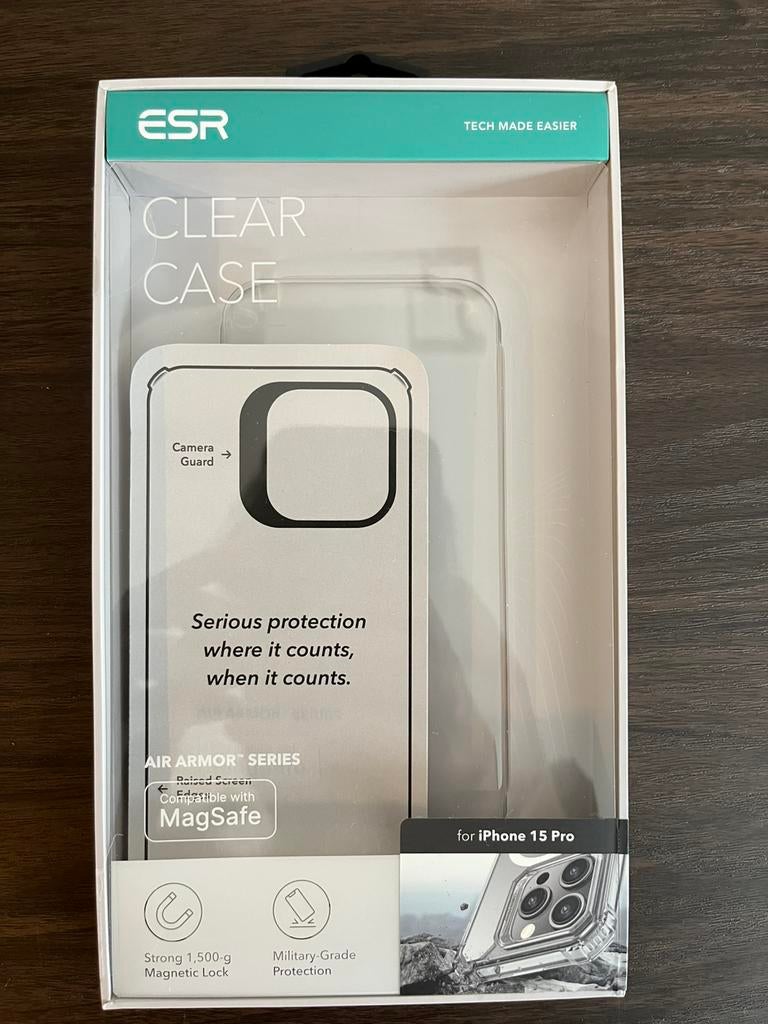 ESR IPhone 15 Pro Telefoonhoes Doorzichtig Nieuw, Ophalen of Verzenden, Nieuw