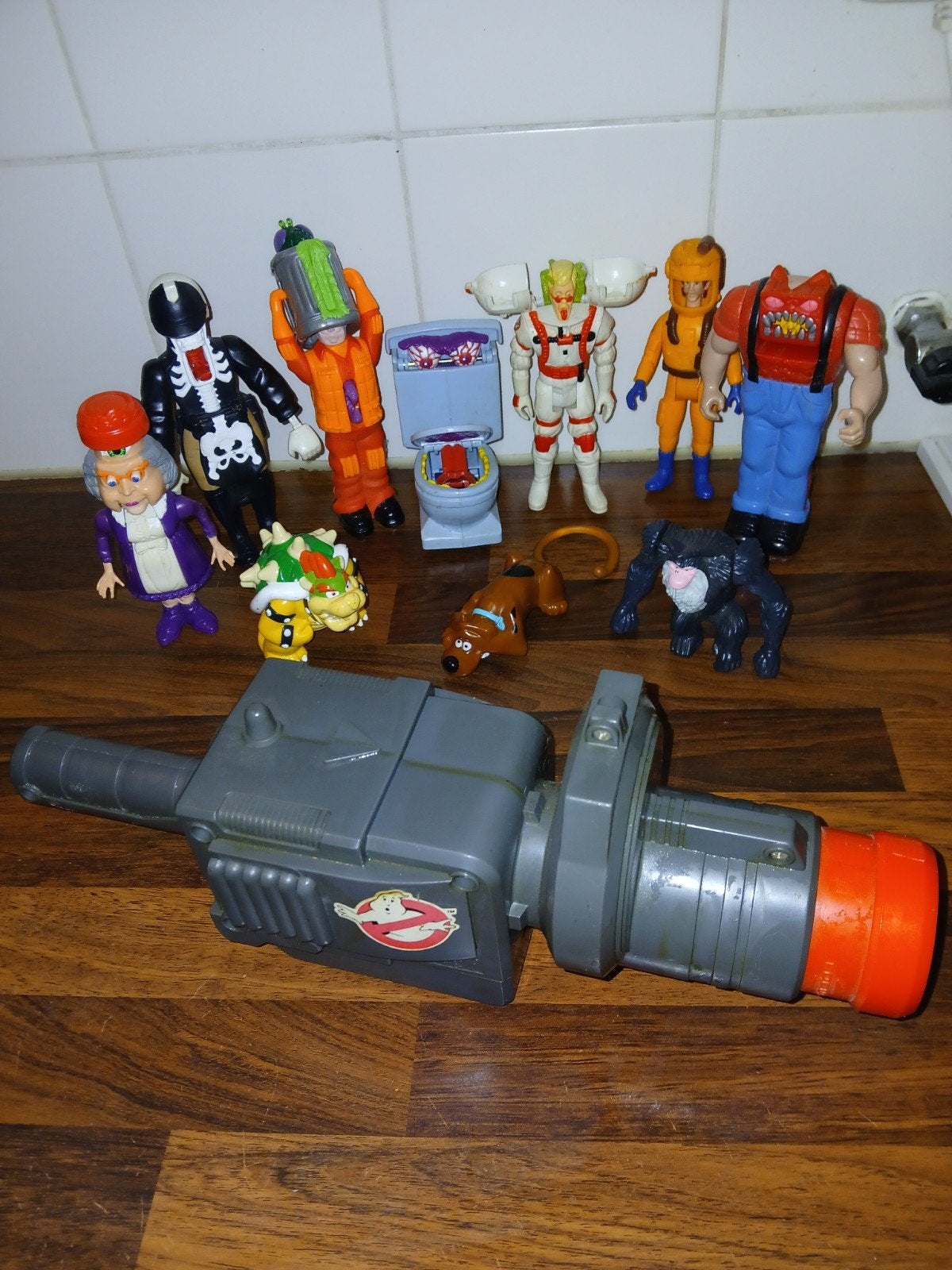 Vintage Ghostbusters en diverse actiefiguren, Ophalen of Verzenden, Gebruikt