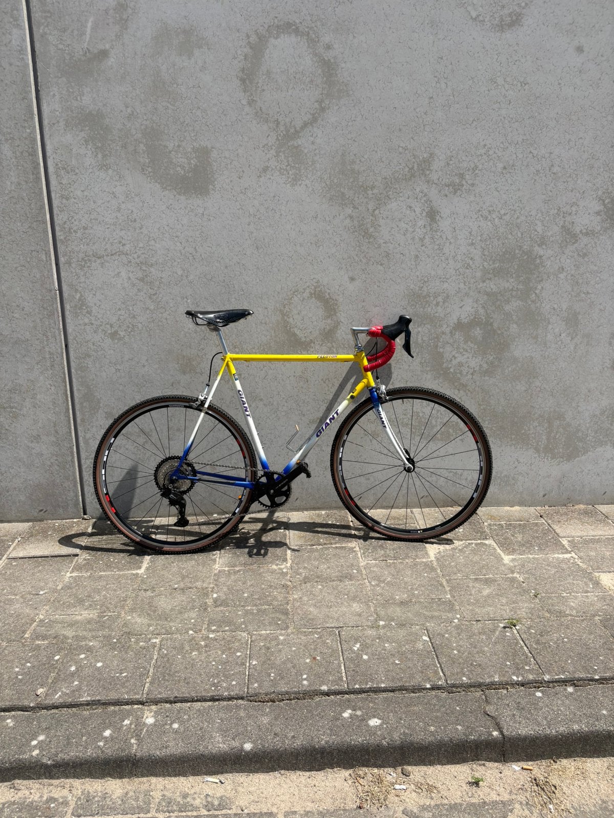 Giant peloton frame met volledig nieuwe groepset, Ophalen, Staal, Giant, Zo goed als nieuw