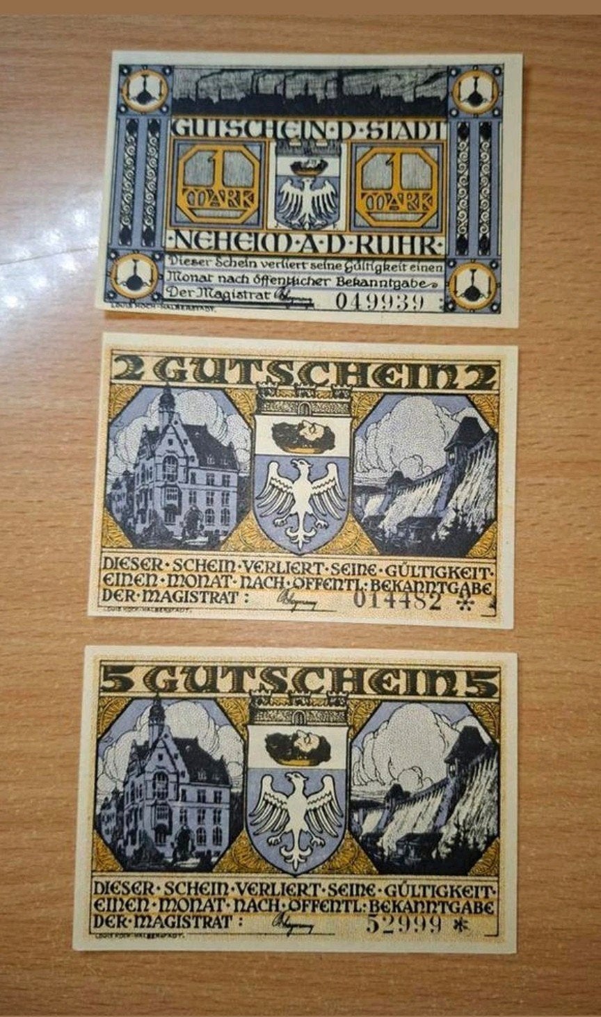 Duits Notgeld Neheim Noodgeld, Postzegels en Munten, Ophalen of Verzenden, Duitsland