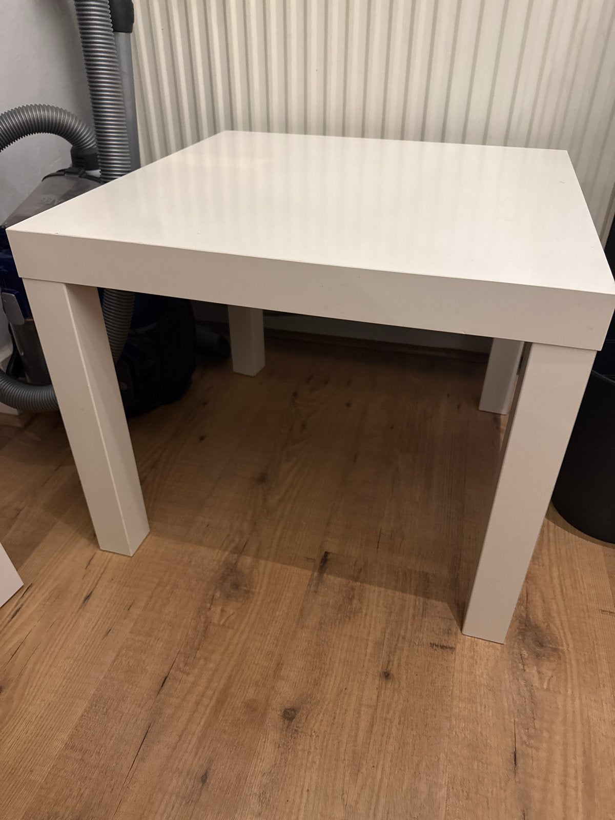 Witte bijzettafel - IKEA LACK, Huis en Inrichting, Tafels | Salontafels, Ophalen, Minder dan 50 cm, Gebruikt, Vierkant
