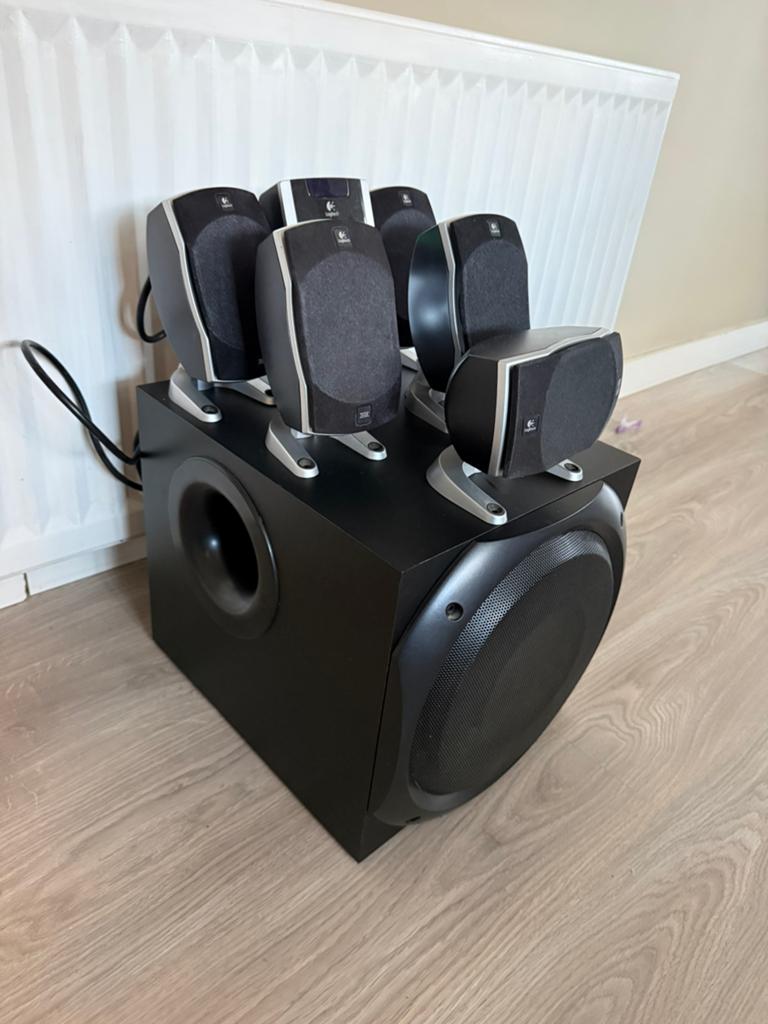 Logitech Z5500, Audio, Tv en Foto, Home Cinema-sets, Overige spelers, 5.1-systeem, 70 watt of meer, Overige merken, Ophalen