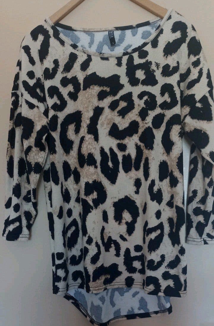 Dunne trui panterprint maat S Nieuw, Maat 38/40 (M), Beige, Nieuw, Ladies Fashion