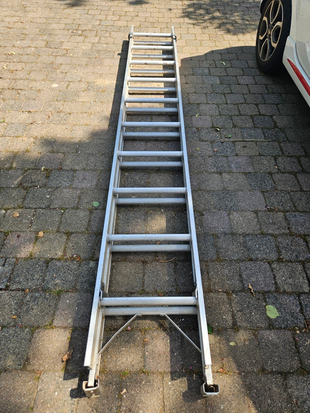 Uitschuifladder, Doe-het-zelf en Verbouw, Ladders en Trappen, Ophalen, Gebruikt, Ladder, Opvouwbaar of Inschuifbaar