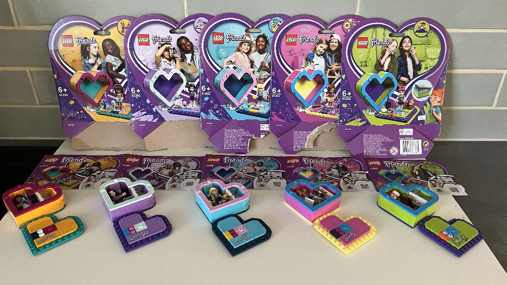 LEGO Heart Boxen 41354 tm 41358 (Lego Friends), Compleet, Lego, Friends, Ophalen of Verzenden