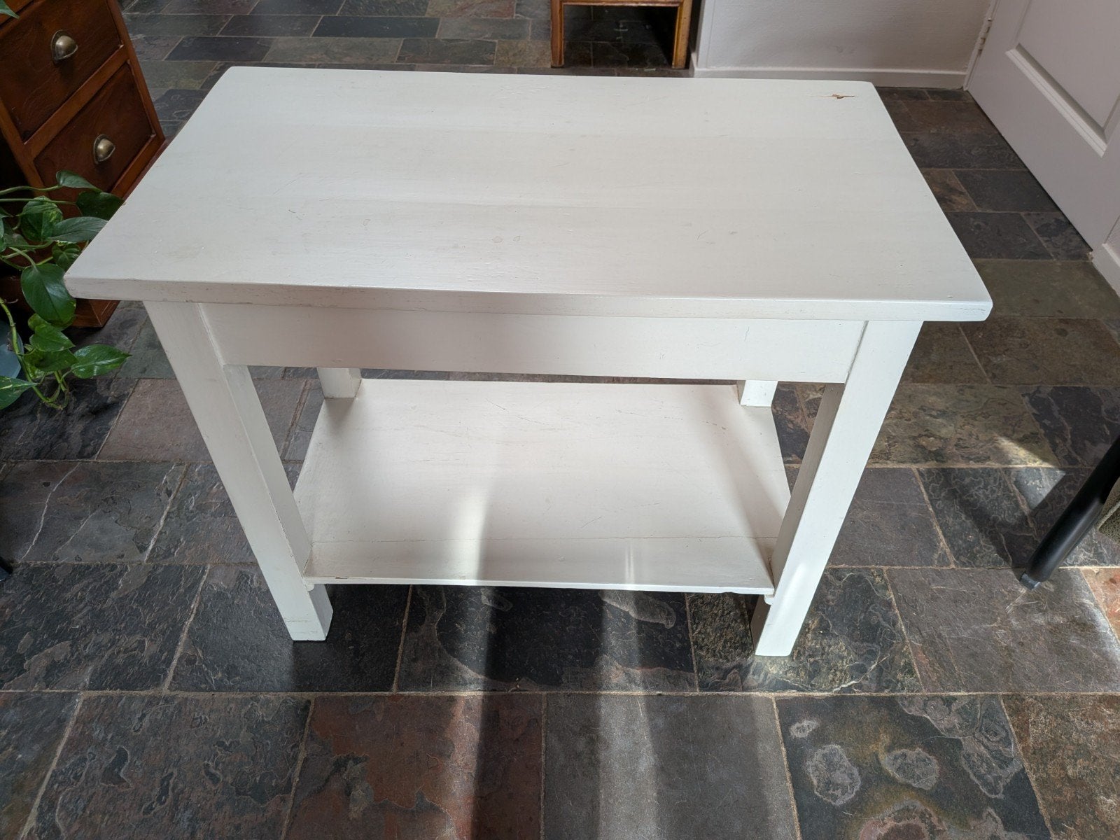 tafeltje met schap, Ophalen, Gebruikt, 50 tot 100 cm, 25 tot 50 cm