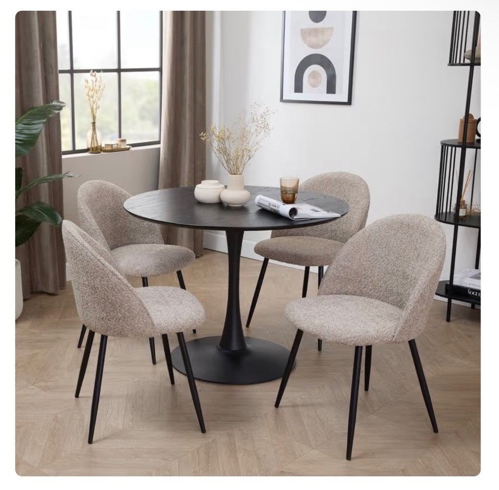 Eettafel stoelen, Ophalen, Nieuw, Vier, Stof