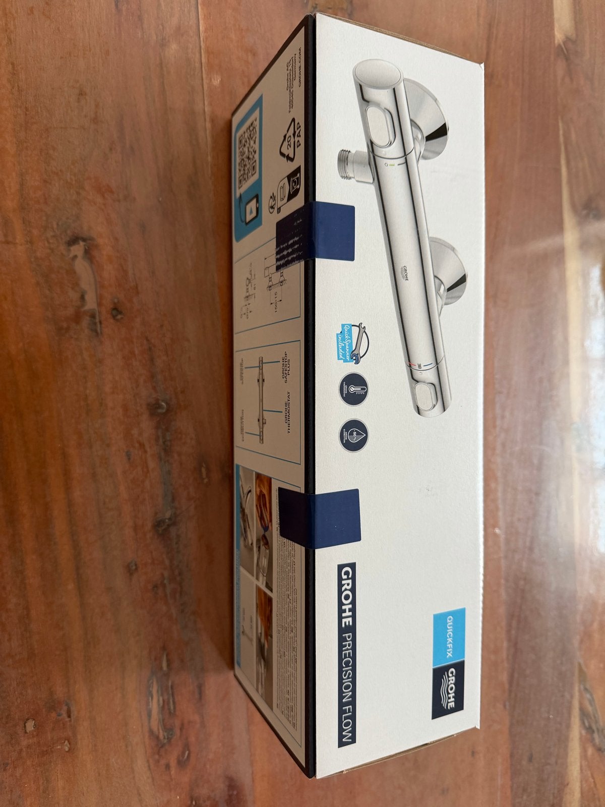 GROHE Precision Flow thermostatische douchekraan chroom, Ophalen of Verzenden, Nieuw, Chroom, Douche