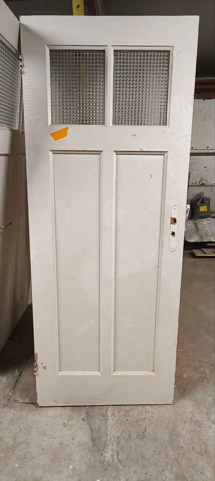 Binnendeur met glaspanelen (excl beslag), Doe-het-zelf en Verbouw, Deuren en Horren, Ophalen, Gebruikt, Minder dan 80 cm, Binnendeur