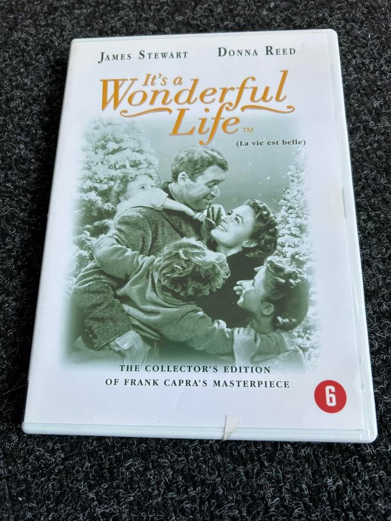 It’s a wonderfull life op dvd 1947, Gebruikt, Ophalen of Verzenden, Actie en Avontuur, Alle leeftijden