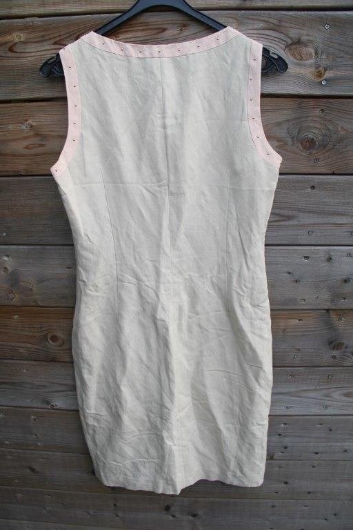 Jurk beige/ roze Claudia Strater mt 36 Vaste prijs AANBIEDIN, Beige, Ophalen of Verzenden, Zo goed als nieuw, Knielengte