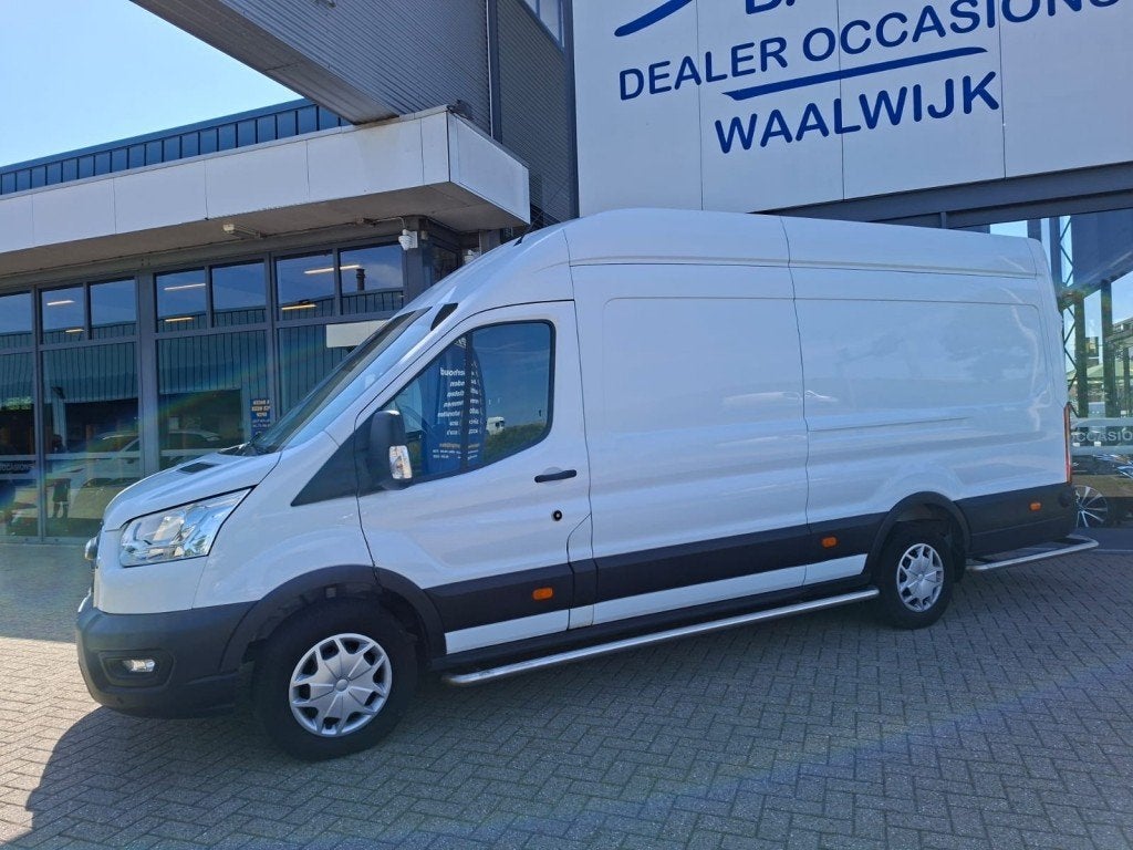 Ford TRANSIT 350 2.0 TDCI L4H3 AUTOMAAT AIRCO NAVI CRUISE PD, Auto's, Automaat, 1995 cc, 4 cilinders, Wit