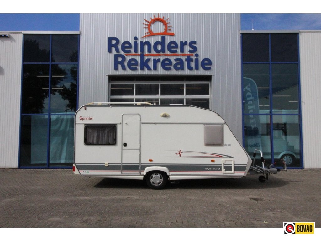 Beyerland Sprinter Sport 450 FB Mover,Voortent,Fietsenrek, Schokbreker, Overige typen, Bedrijf, Treinzit