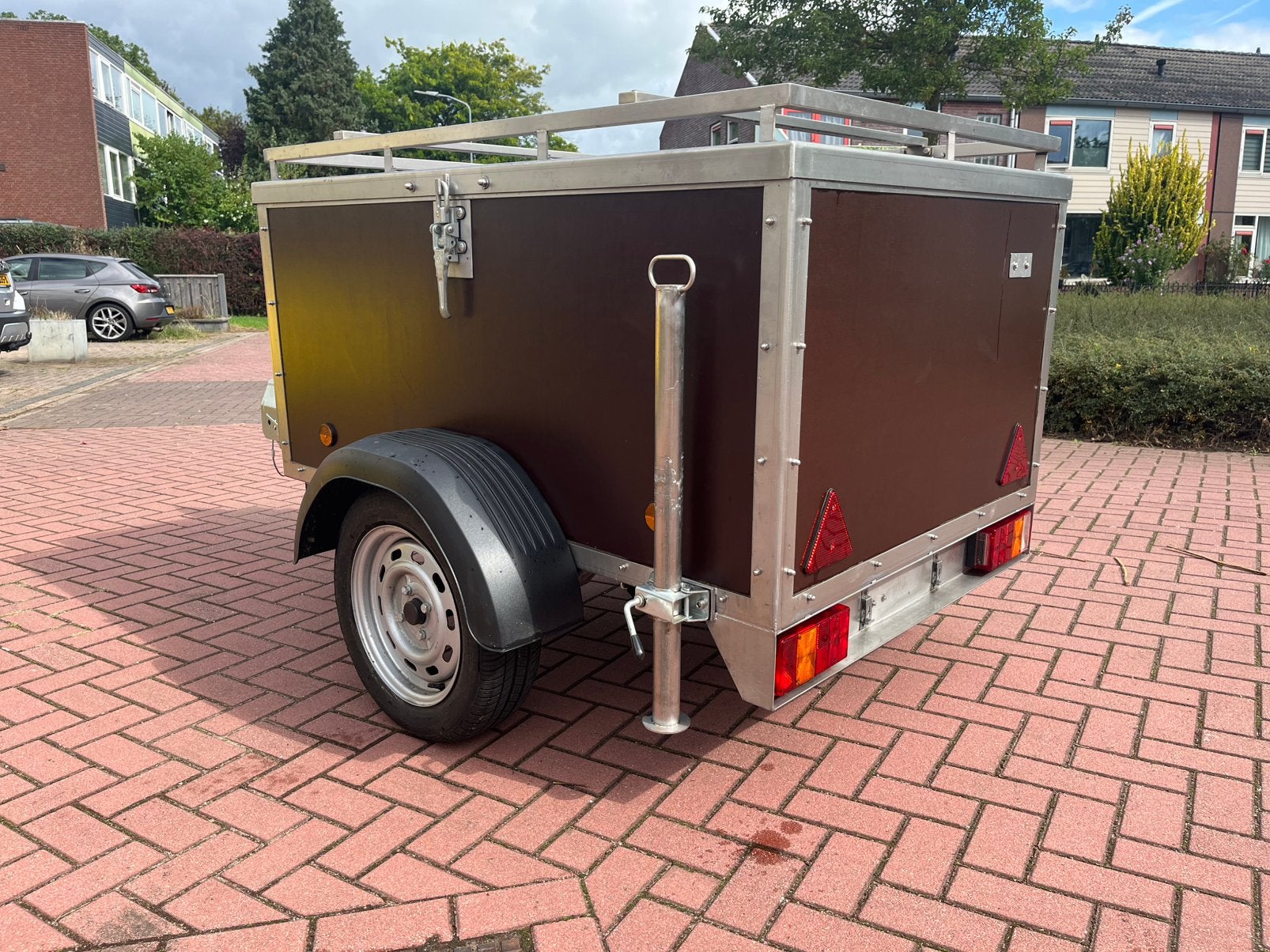 Zeer mooie unieke RVS Bagage aanhanger, Ophalen, Zo goed als nieuw