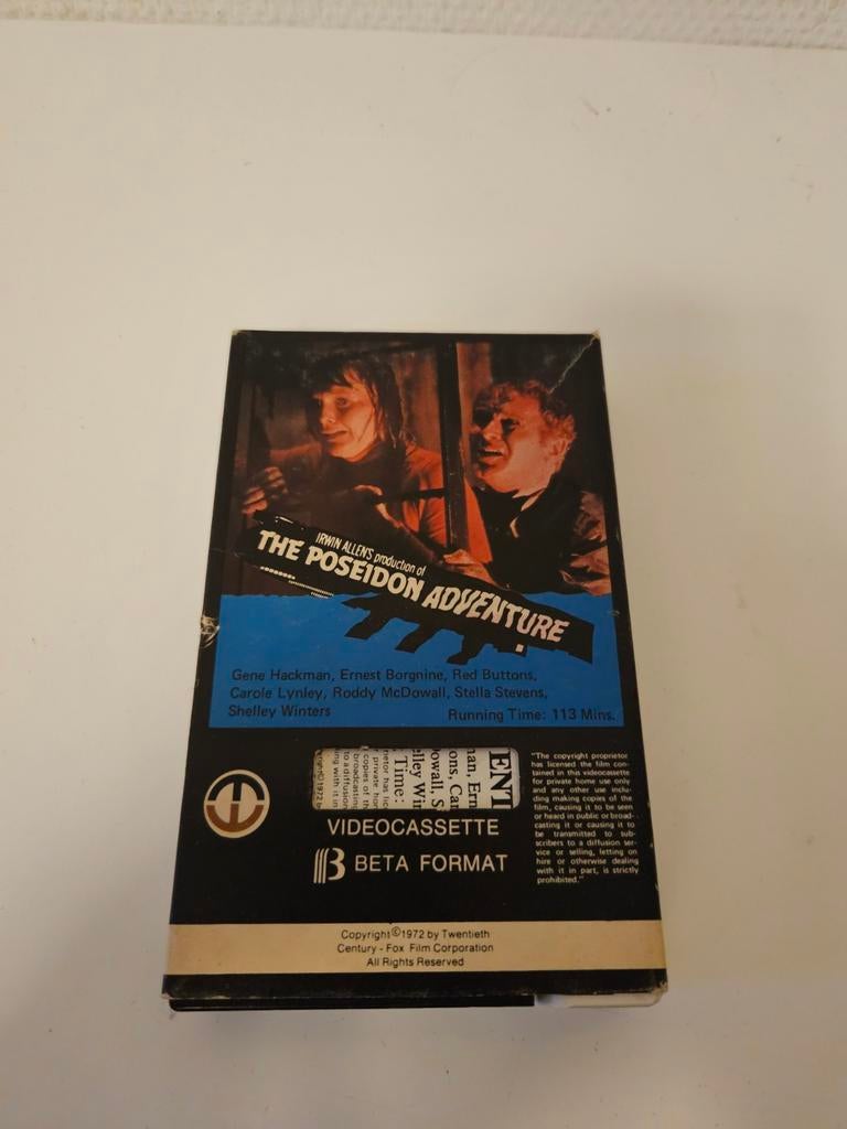 The poseidon adventure Betamax cassette, Ophalen of Verzenden, Gebruikt, 1 bandje, Origineel