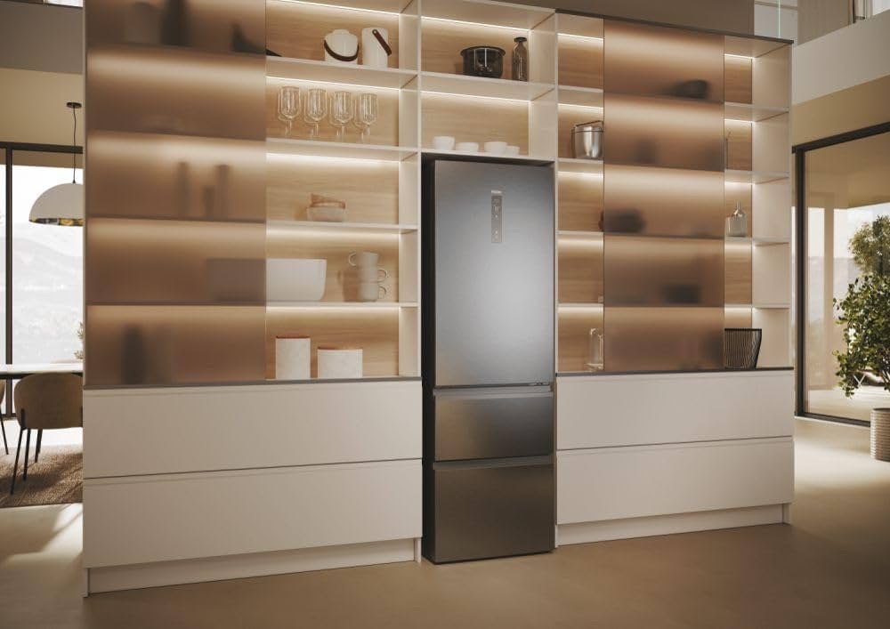 Haier Koel-vriescombinatie 3D 60 Serie 5 - 360L, Ophalen, 200 liter of meer, Met aparte vriezer, 160 cm of meer