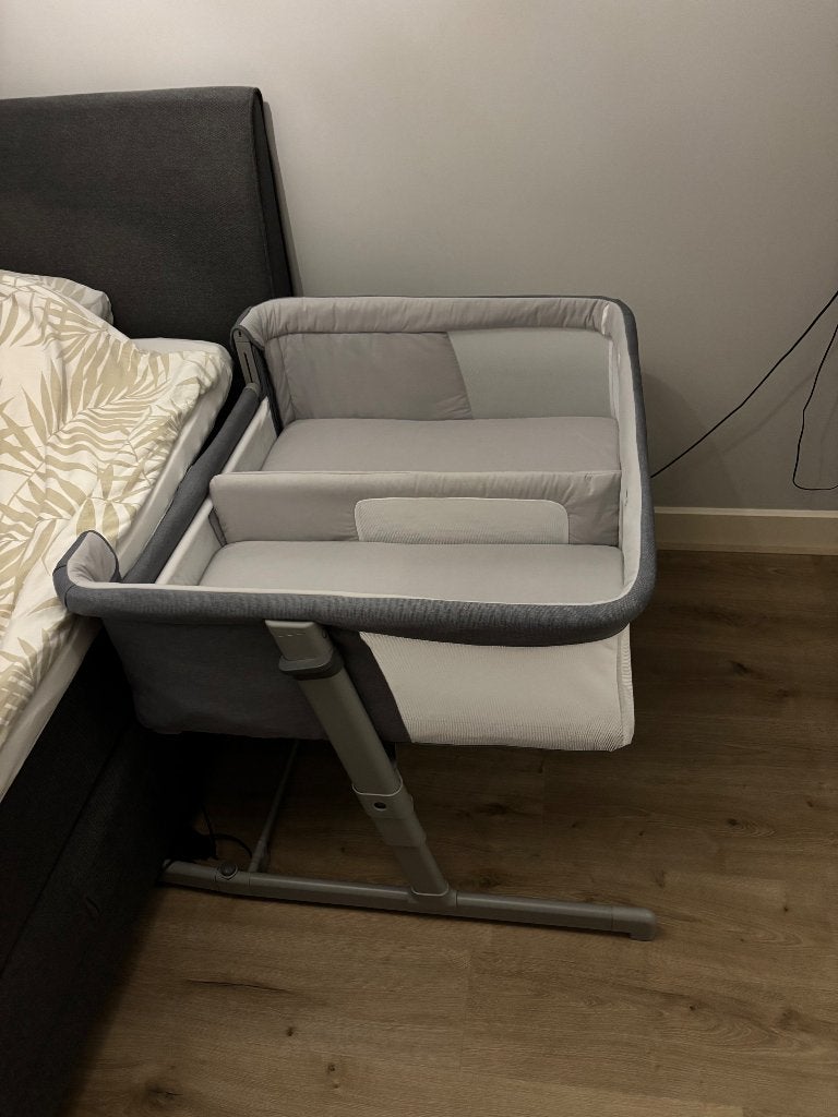 Chicco Next2Me Twins Co-sleeper - Magnet Grey, Kinderen en Baby's, Ophalen, Zo goed als nieuw, Minder dan 140 cm, Matras