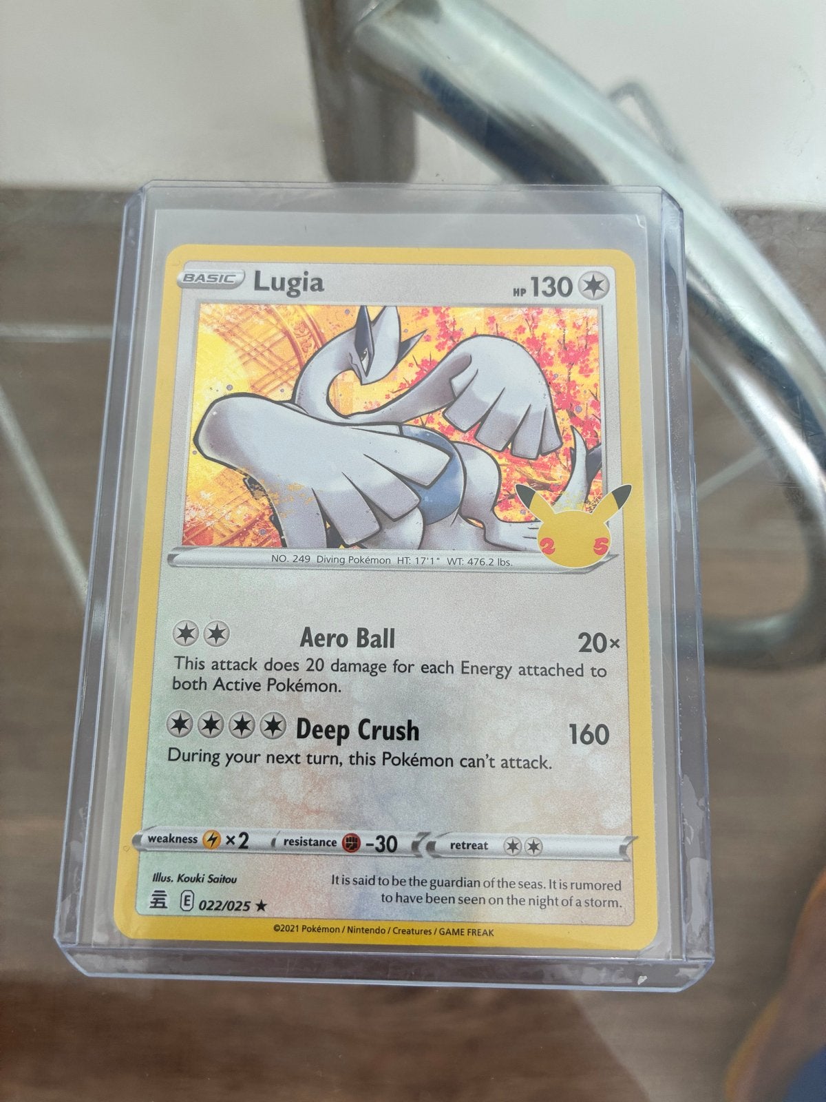Lugia Celebrations 022/025 Pokémon kaart, Ophalen, Zo goed als nieuw, Losse kaart