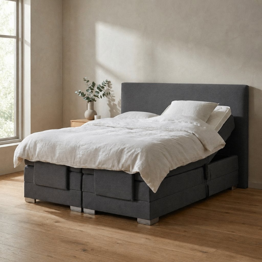 Elektrische Boxspring Julia - 90x200 cm | Dekbed Discounter, Huis en Inrichting, Slaapkamer | Boxsprings, 90 cm, Eenpersoons, Verzenden