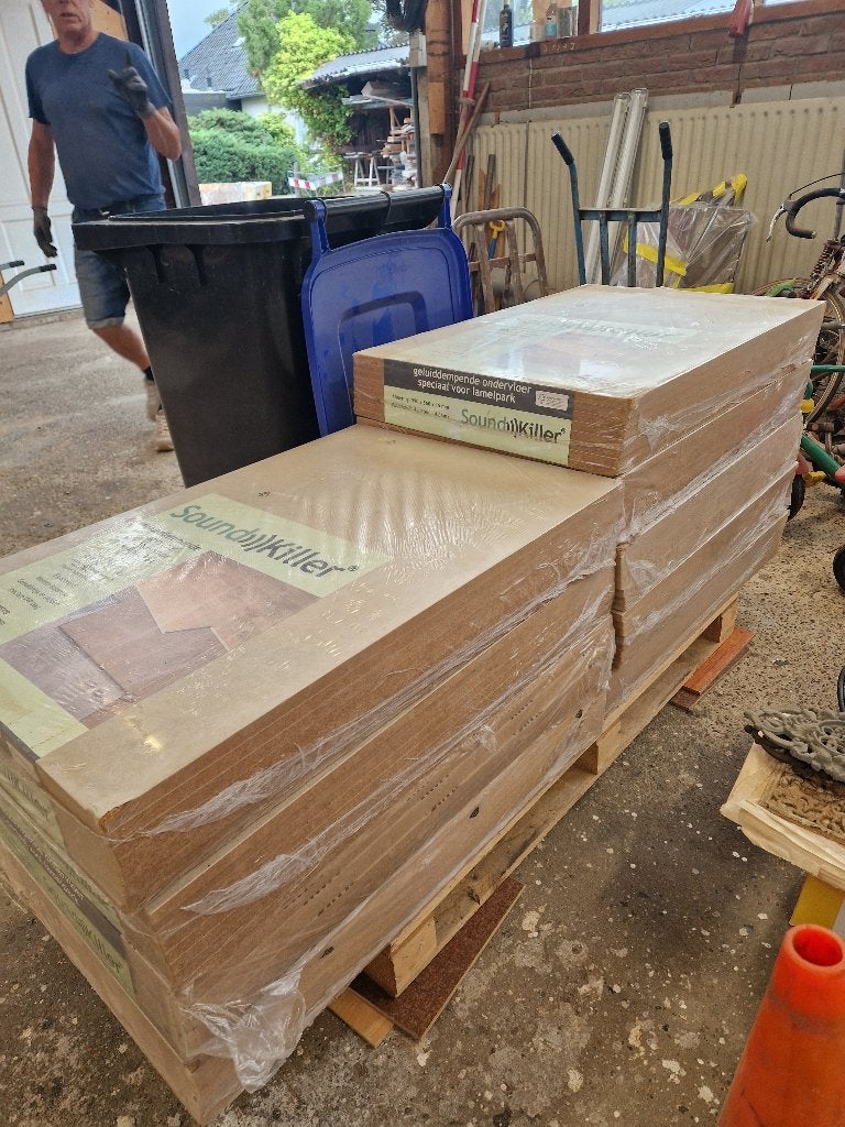 soundkiller ondervloer 36  m2 9 pakken, Doe-het-zelf en Verbouw, Overige materialen, Nieuw, 15 m² of meer, Vloerisolatie