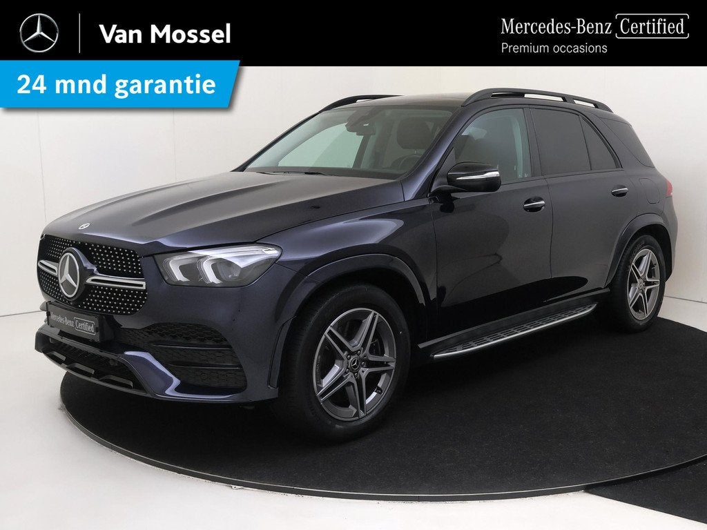 Mercedes-Benz GLE-klasse 350 e 4MATIC Premium Plus AMG /Pano, Auto's, Mercedes-Benz, Gebruikt, Euro 6, 4 cilinders, Blauw