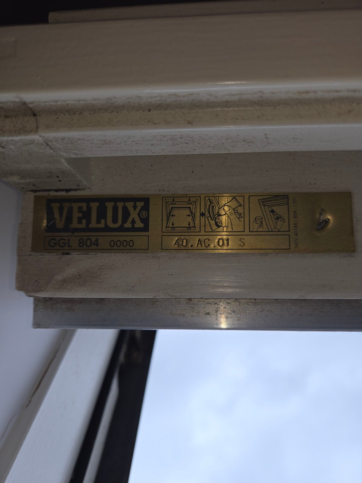 velux dakraam GGL804 gratis op te halen, Gebruikt, Raamkozijn, Inclusief glas, 75 tot 150 cm
