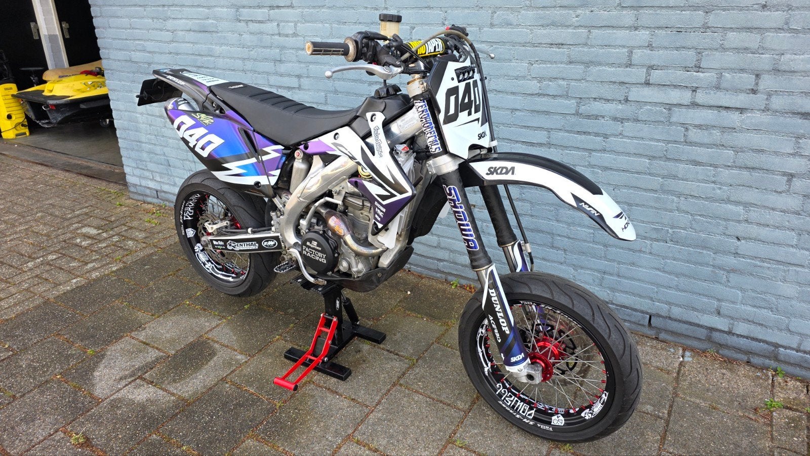Honda HM CRF 450 X 2010 supermoto / enduro, Motoren, Sportuitlaat, Gebruikt, 449 cc, Particulier