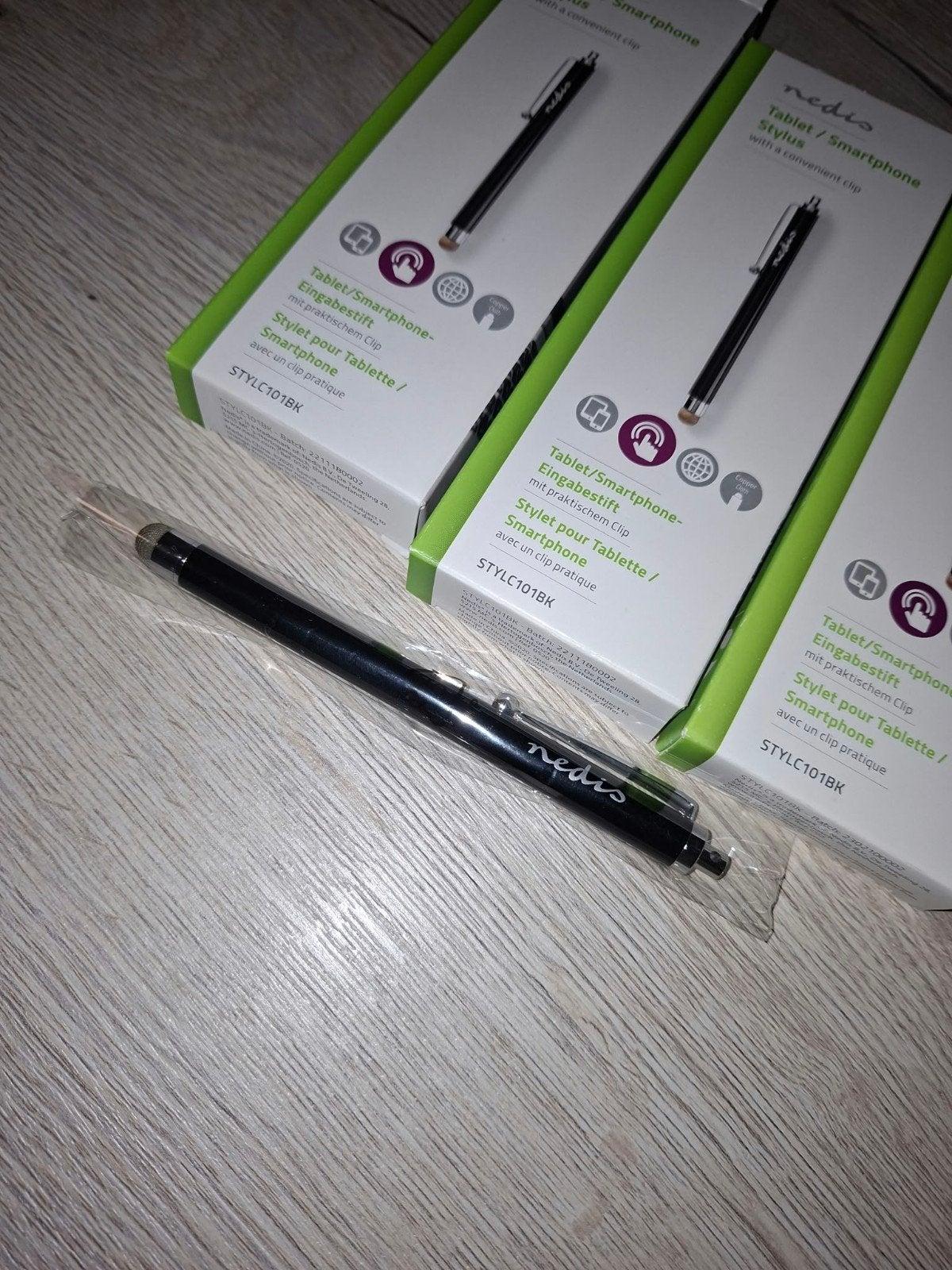 Nedis Stylus Pen voor Tablet/Smartphone - Zwart (Nieuw), Universeel (STYLC101BK), Overige typen, Nedis, Nieuw