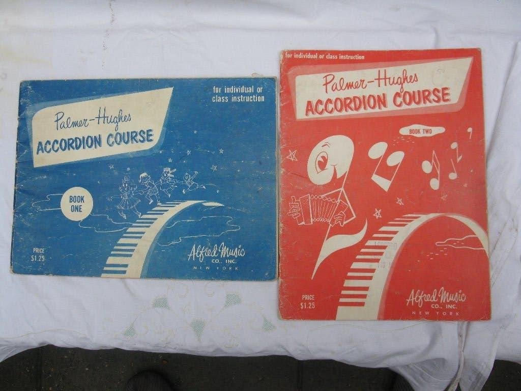 Bladmuziek les Accordeon Palmer hughes 2 x, Muziek en Instrumenten, Ophalen of Verzenden, Les of Cursus, Populair, Accordeon