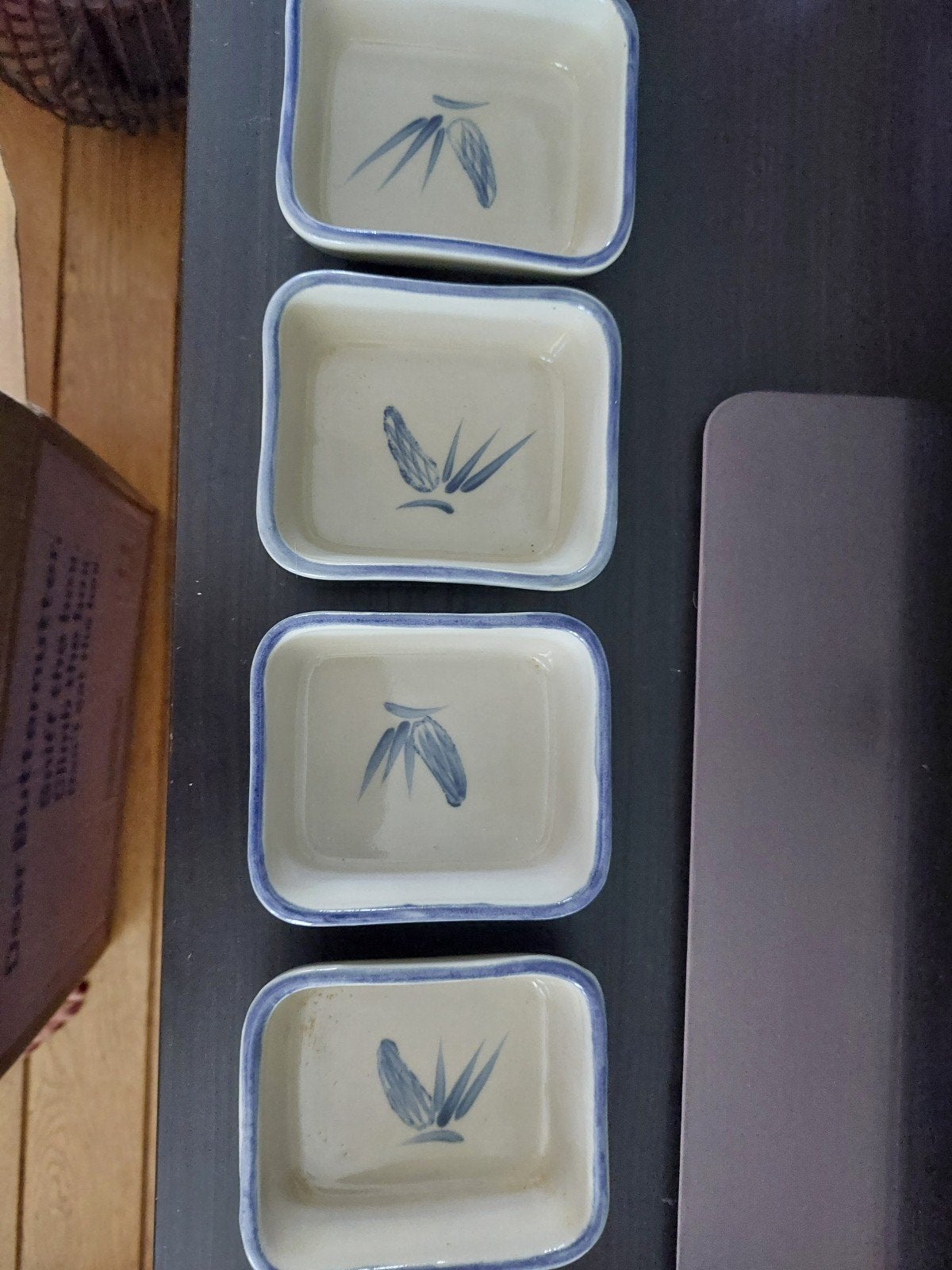 4 schaaltjes bourne denby uit de jaren 40, Ophalen of Verzenden