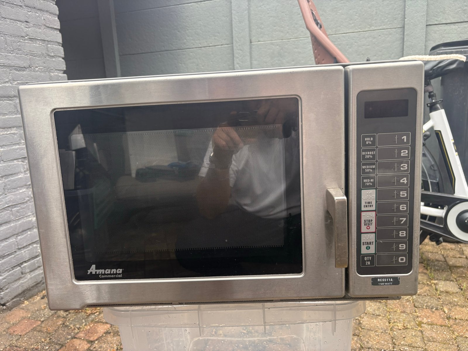 Amana Magnetron - RCSS11TA - RVS - 1100 Watt, Witgoed en Apparatuur, Magnetrons, Gebruikt, Ophalen of Verzenden, Magnetron, Draaiplateau