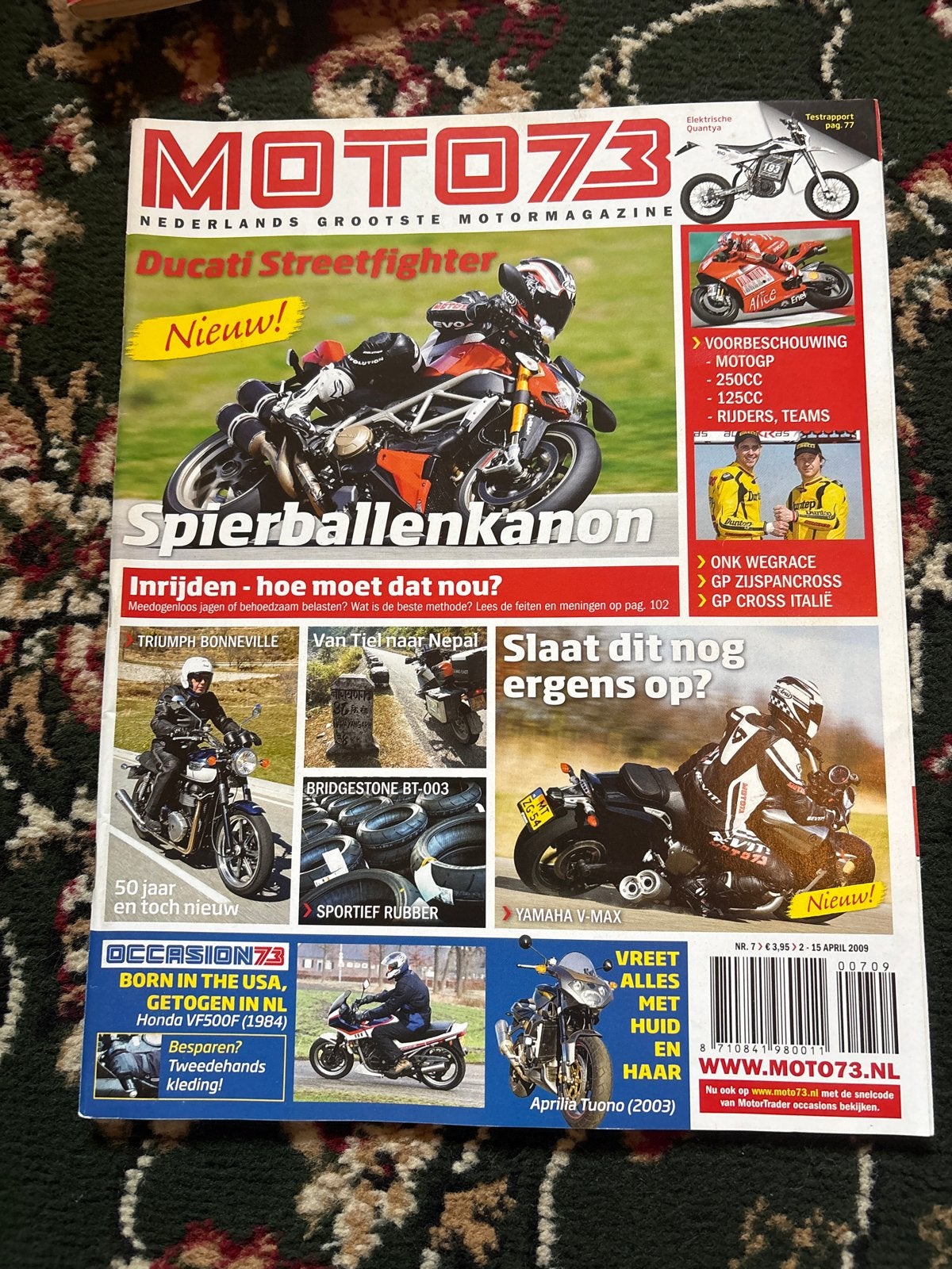 Moto73 - Nederlands Grootste Motormagazine - Ducati, Ophalen of Verzenden, Gelezen, Overige typen