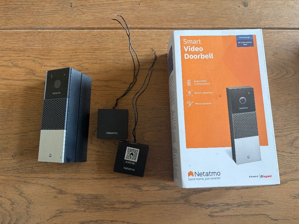 Netatmo Video deurbel, Huis en Inrichting, Ophalen of Verzenden, Ingebouwde camera, Zo goed als nieuw, Bedraad