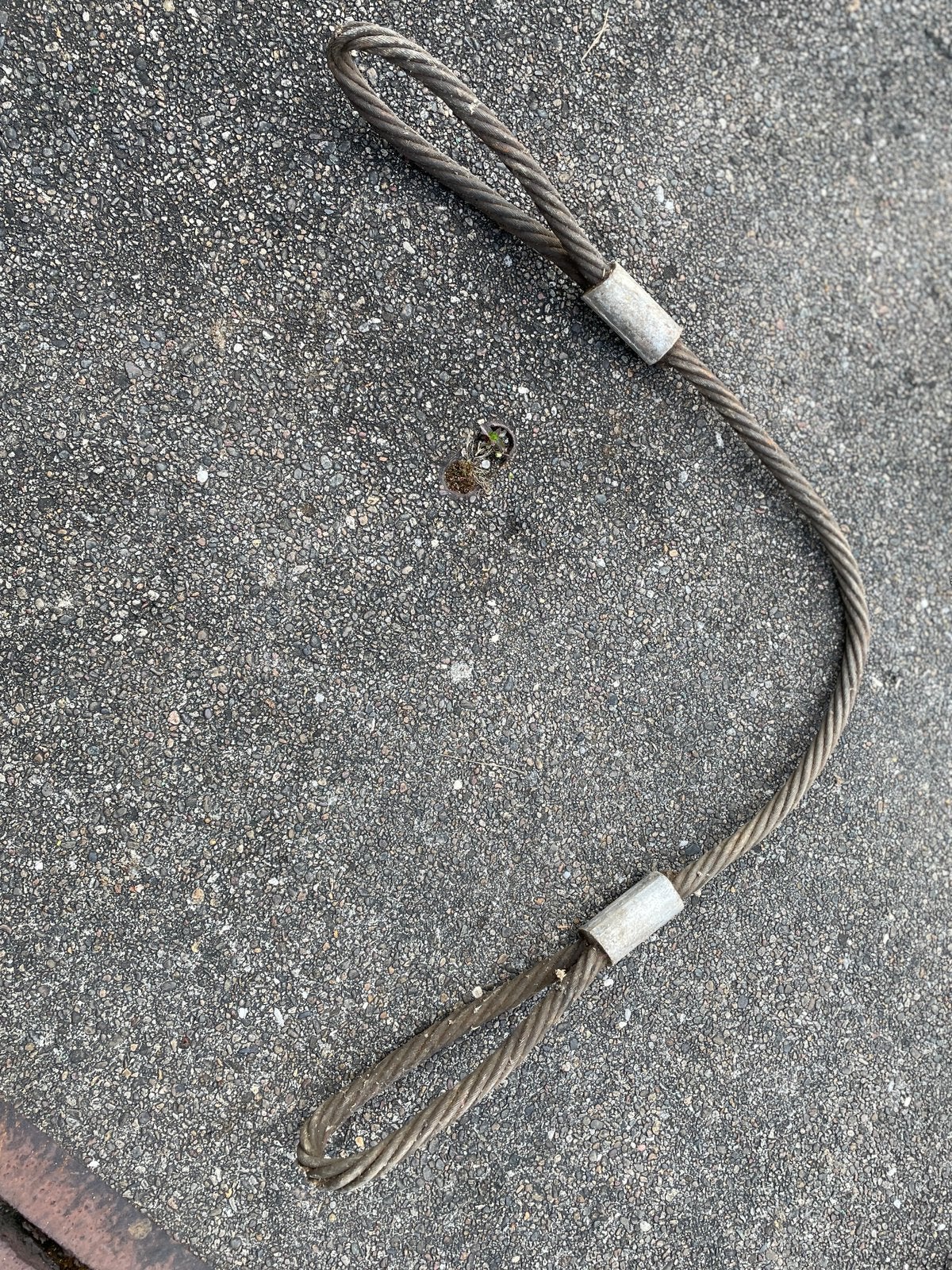 OERSTERKE STAALKABEL / SLEEPKABEL, LENGTE 110cm, DIA 15mm, Ophalen, Zo goed als nieuw