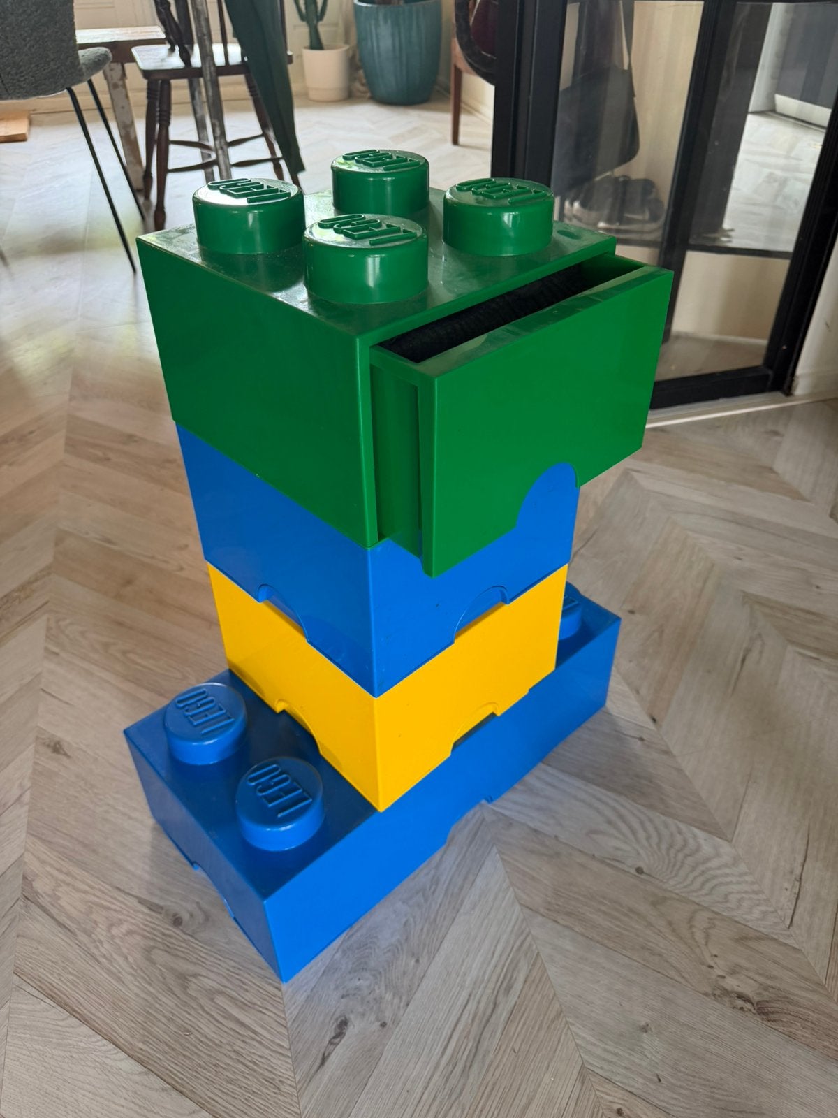 Legoblokken groot, Ophalen, Gebruikt