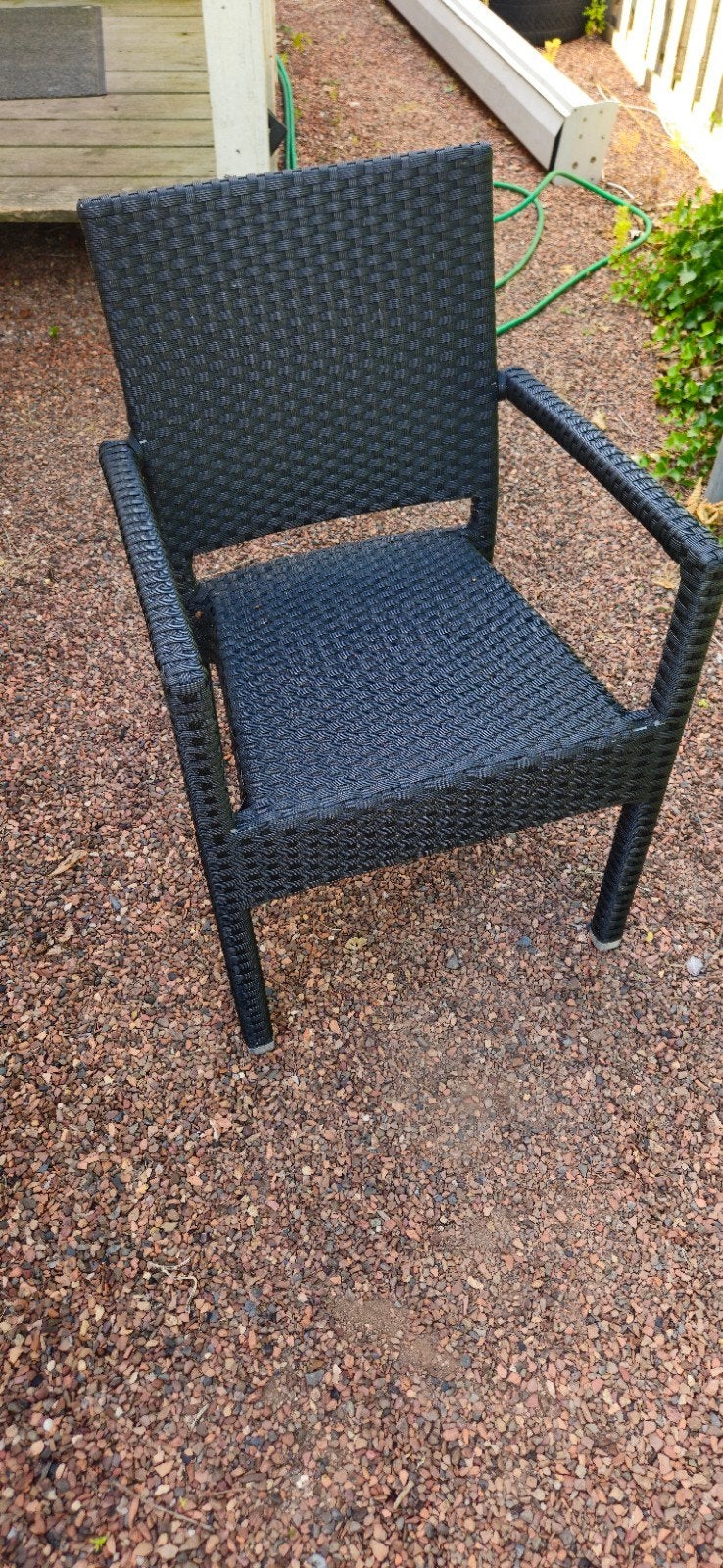 Kunststof rotan terrasstoelen. 8 stuks., Ophalen, Gebruikt, Kunststof