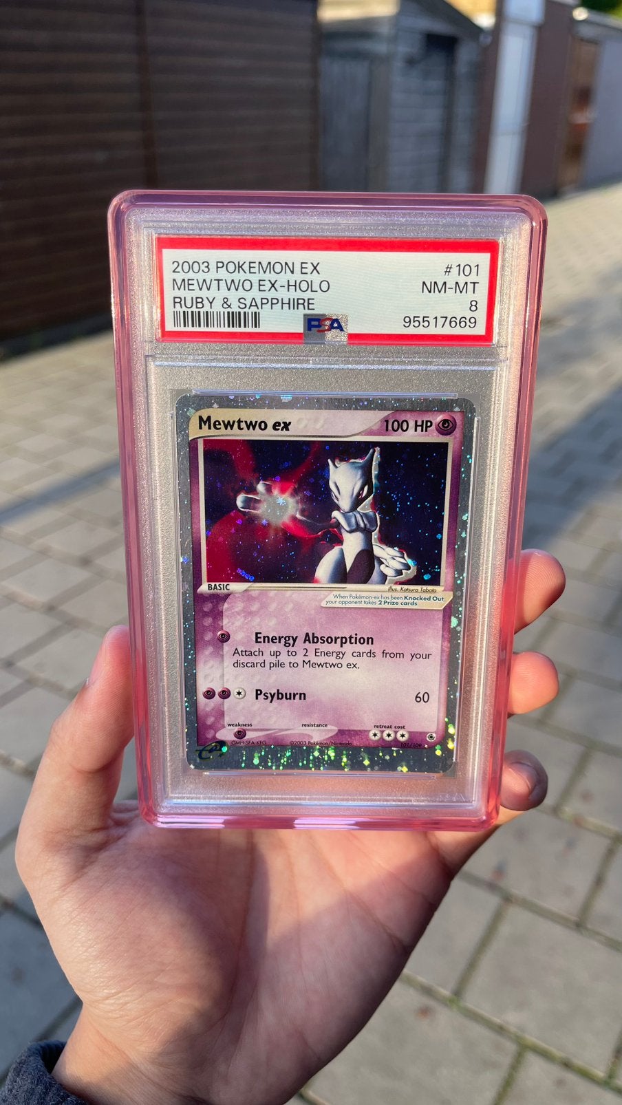 Mewtwo #101 Ruby & Sapphire PSA 8, Ophalen of Verzenden, Zo goed als nieuw