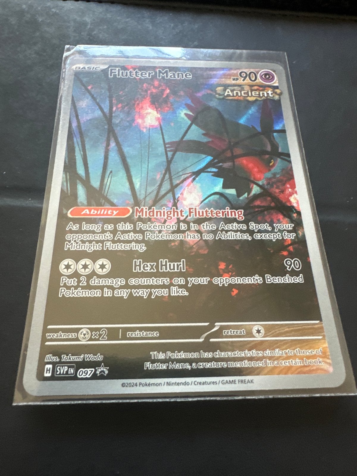 Flutter Mane Pokémon Kaart - Ancient - SVP EN 097, Ophalen of Verzenden, Zo goed als nieuw, Losse kaart