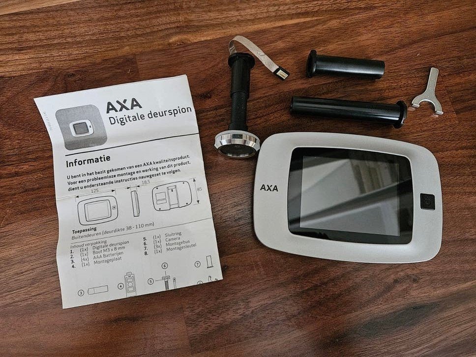 AXA Digitale Deurspion, Doe-het-zelf en Verbouw, Ophalen of Verzenden, Zo goed als nieuw